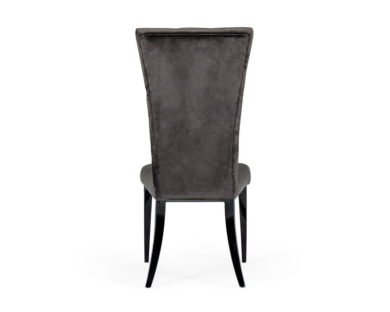 Darley - Transitional Grey Velvet Dining Chair Set of 2 — view 4