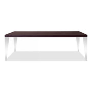 Daytona Modern Brown Oak Rectangle Dining Table — view 4