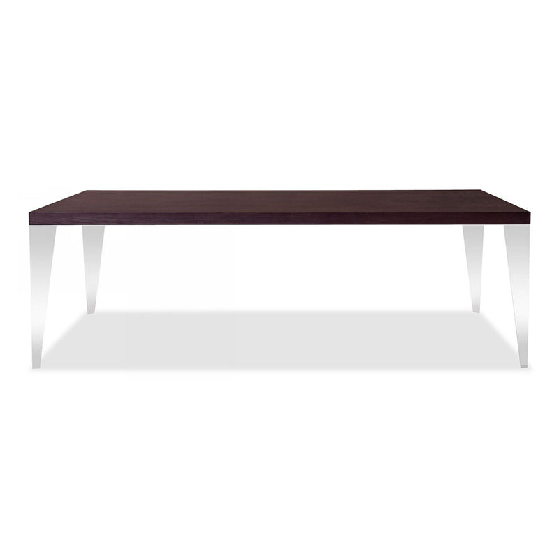 Daytona Modern Brown Oak Rectangle Dining Table — view 4