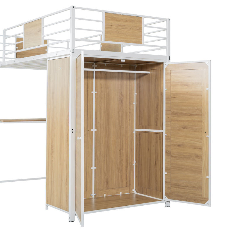 Loft Bed With L Shape Desk And Wardrobe - R&R Furniture Gallery (Fountain Valley, CA)