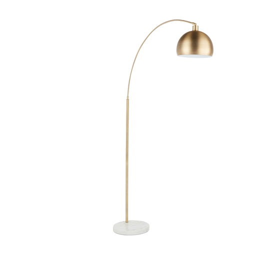 Lumi Source March contemporary floor lamp with sleek metal stand and adjustable arm, modern design for living room lighting.