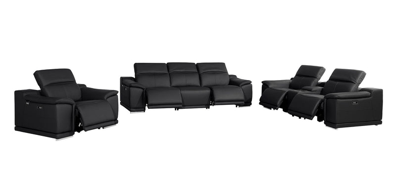 9762 - 7-Piece Modular Power Reclining Sofa, Loveseat And Chair Set With 5 Power Recliners In