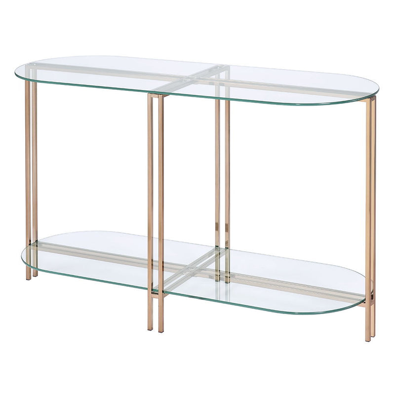 Veises - Sofa Table - Champagne - R&R Furniture Gallery (Fountain Valley, CA)