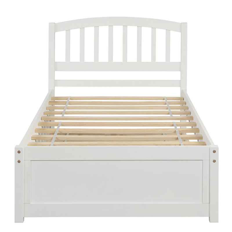 Platform Bed Wood Bed Frame With Trundle - R&R Furniture Gallery (Fountain Valley, CA)