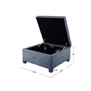 Aspen - Ottoman Soft Close Storage - R&R Furniture Gallery (Fountain Valley, CA)