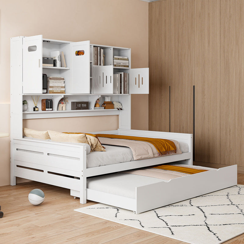 Daybed With All-In-One Cabinet And Shelf - R&R Furniture Gallery (Fountain Valley, CA)