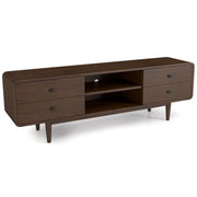 Alexa - TV Stand - Dark Brown / Wood - R&R Furniture Gallery (Fountain Valley, CA)