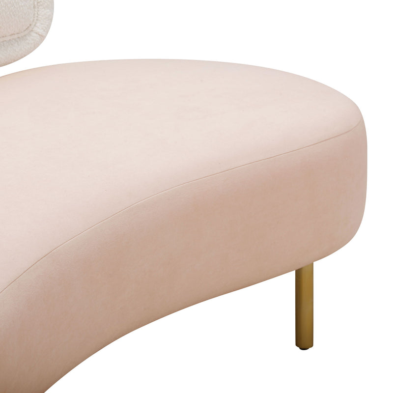 Tischa - Boucle Velvet Sofa - R&R Furniture Gallery (Fountain Valley, CA)