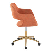Lumi Source Margarite contemporary desk task chair with a modern design, featuring a cushioned seat and adjustable height.
