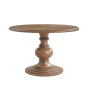 Round Pedestal Dining Table - Walnut - R&R Furniture Gallery (Fountain Valley, CA)