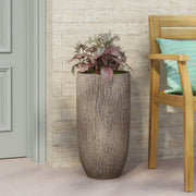 Magnesium Oxide Planter For Outdoor Use - Natural Wood - R&R Furniture Gallery (Fountain Valley, CA)