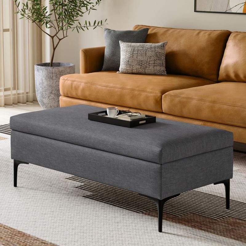 Rebecca - Multifunctional Coffee Table Storage Ottoman With Lift Up Lid - R&R Furniture Gallery (Fountain Valley, CA)