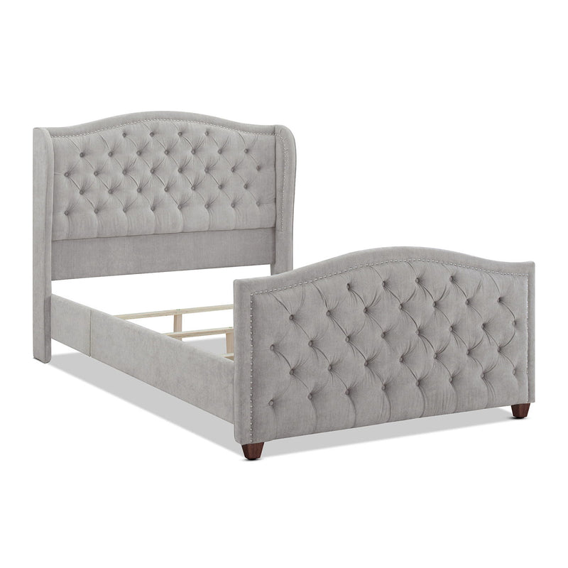Marcella - Upholstered Shelter Headboard Bed Set - R&R Furniture Gallery (Fountain Valley, CA)