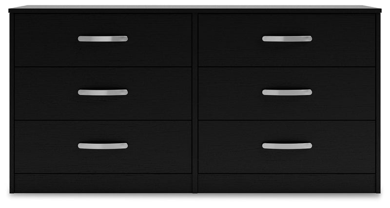 Finch - Six Drawer Dresser - 29'' Height - Black - R&R Furniture Gallery (Fountain Valley, CA)