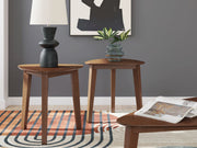 Lyncott - Occasional Wood Table Set (Set of 3) - Brown - R&R Furniture Gallery (Fountain Valley, CA)