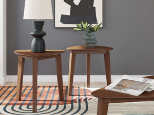 Lyncott - Occasional Wood Table Set (Set of 3) - Brown - R&R Furniture Gallery (Fountain Valley, CA)