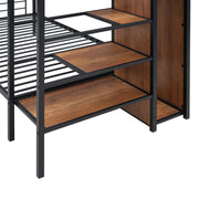 Bunk Bed With Lateral Storage Ladder And Wardrobe - R&R Furniture Gallery (Fountain Valley, CA)