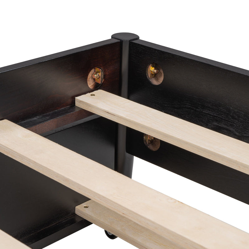 Platform Bed With 2 Big Drawers & Trundle - R&R Furniture Gallery (Fountain Valley, CA)