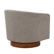Miramar - Swivel Barrel Chair With Wooden Base - R&R Furniture Gallery (Fountain Valley, CA)
