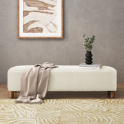 Contemporary Ottoman With Foam Cushion And Durable Upholstery - R&R Furniture Gallery (Fountain Valley, CA)