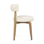Nikita TOV Furniture dining side chair with wooden legs and upholstered seat, modern design for dining room or kitchen.