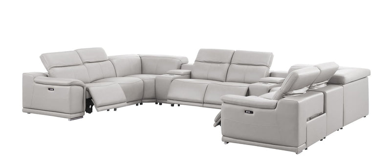 2679 - 10-Piece U-Shaped Power Reclining Sectional In Genuine Leather (4 Recliners)