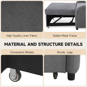 3 In 1 Convertible Sleeper Sofa Bed For Living Room - R&R Furniture Gallery (Fountain Valley, CA)