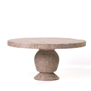 Natural Cake Stand - Travertine - R&R Furniture Gallery (Fountain Valley, CA)