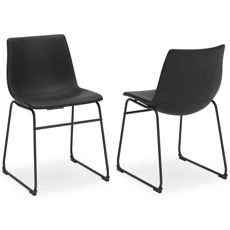 Signature Design by Ashley Centiar upholstered side chair featuring a cushioned seat and stylish fabric in a modern chair set.