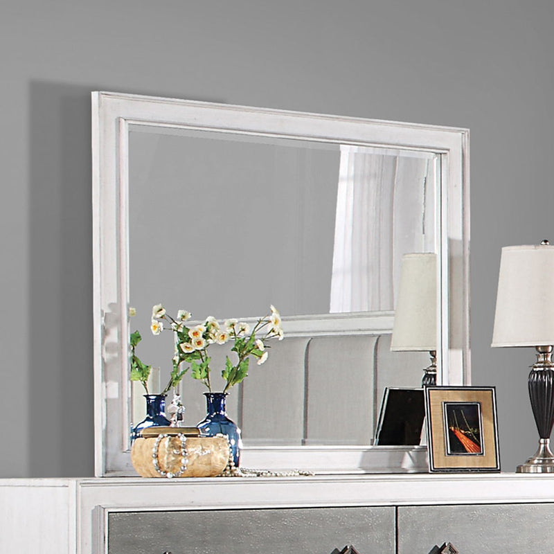Katia - Mirror - Rustic Gray & Weathered White - R&R Furniture Gallery (Fountain Valley, CA)