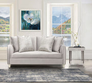 Roxbury Park - Velvet Loveseat - Steel / Slate - R&R Furniture Gallery (Fountain Valley, CA)