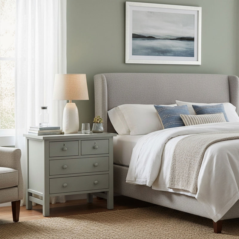 Georgina - 4 Drawer Storage Nightstand - R&R Furniture Gallery (Fountain Valley, CA)