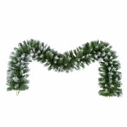 Artificial Christmas 3 Piece Set Wreath And 2 Entrance Trees With LED Lights - White / Green - R&R Furniture Gallery (Fountain Valley, CA)