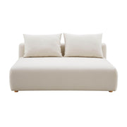 Hangover - Linen Modular Loveseat - Cream - R&R Furniture Gallery (Fountain Valley, CA)