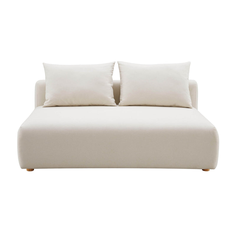 Hangover - Linen Modular Loveseat - Cream - R&R Furniture Gallery (Fountain Valley, CA)