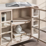 Classic Home Waverly buffet cabinet with wooden finish, featuring multiple drawers and storage compartments, in a modern design.