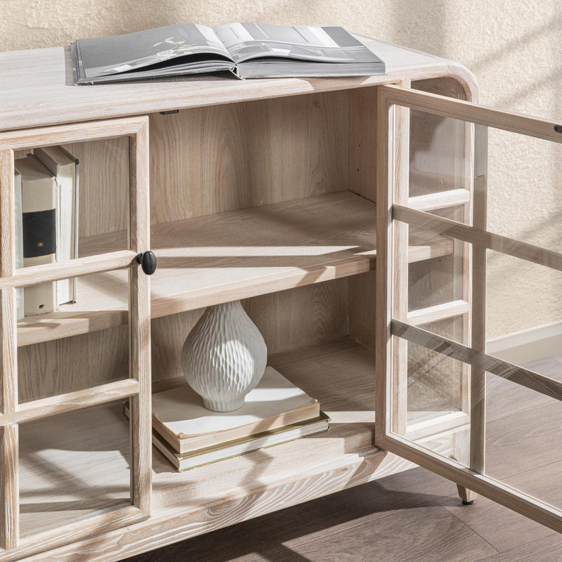 Classic Home Waverly buffet cabinet with wooden finish, featuring multiple drawers and storage compartments, in a modern design.