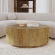 Layne - Round Coffee Table With Casters - R&R Furniture Gallery (Fountain Valley, CA)