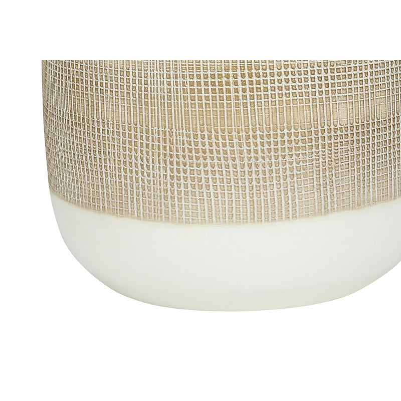 Contemporary cream ceramic and resin table lamp from 8th Street with a sleek design, ideal for modern home décor.