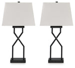 Brookthrone - Metal Table Lamp (Set of 2) - Black