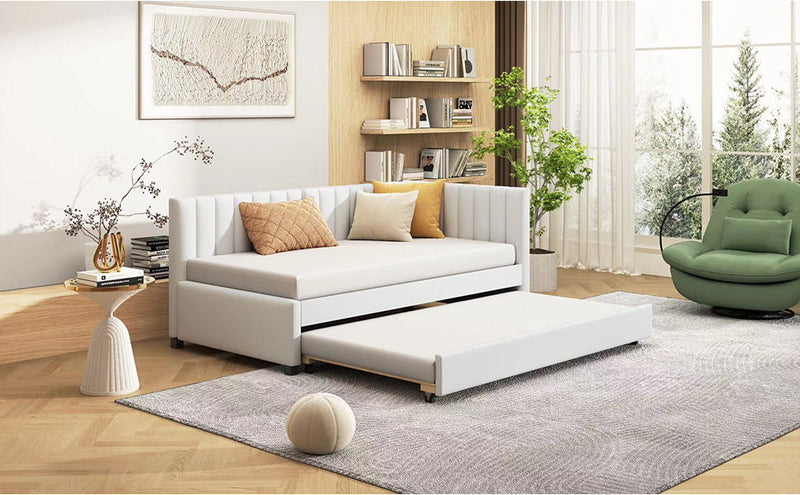 Upholstered Daybed, Sofa Bed Frame, No Box Spring Needed - R&R Furniture Gallery (Fountain Valley, CA)