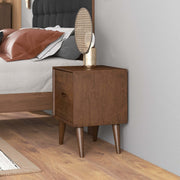 Alexandra - Night Stand With 2 Drawers - Walnut Brown - R&R Furniture Gallery (Fountain Valley, CA)