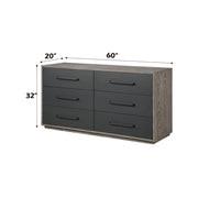Estevon - Dresser - Gray Oak - R&R Furniture Gallery (Fountain Valley, CA)