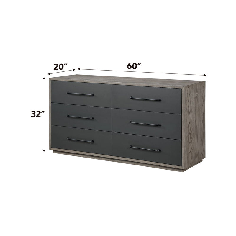 Estevon - Dresser - Gray Oak - R&R Furniture Gallery (Fountain Valley, CA)