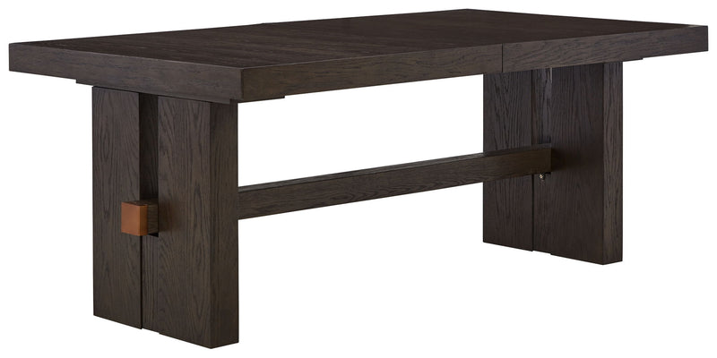 Burkhaus - Rectangular Dining Room Extension Table - Dark Brown - R&R Furniture Gallery (Fountain Valley, CA)