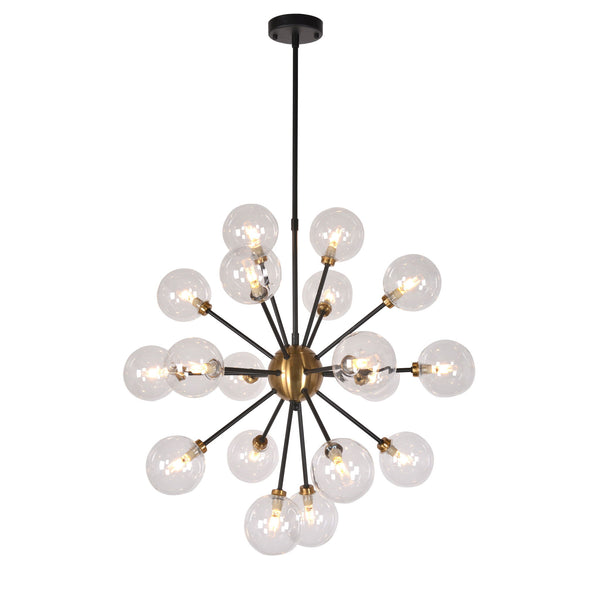 Trevindo - Chandelier - Black And Brass