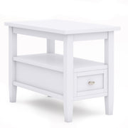 Handcrafted Warm Shaker coffee table by Simpli-Home featuring a rich wood finish and sturdy rectangular design.