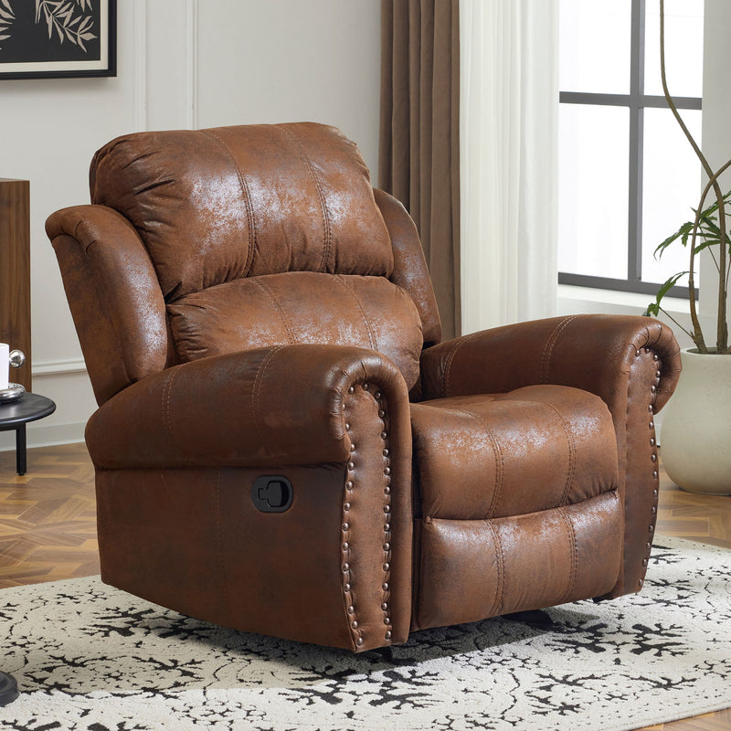 Wide Standard Manual Glider Recliner - R&R Furniture Gallery (Fountain Valley, CA)