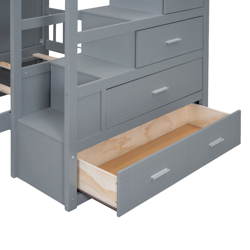 Bunk Bed With Wardrobe, Drawers - R&R Furniture Gallery (Fountain Valley, CA)