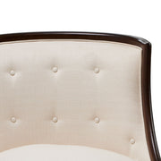 Belmont Place - Accent Chair - Cream / Espresso - R&R Furniture Gallery (Fountain Valley, CA)